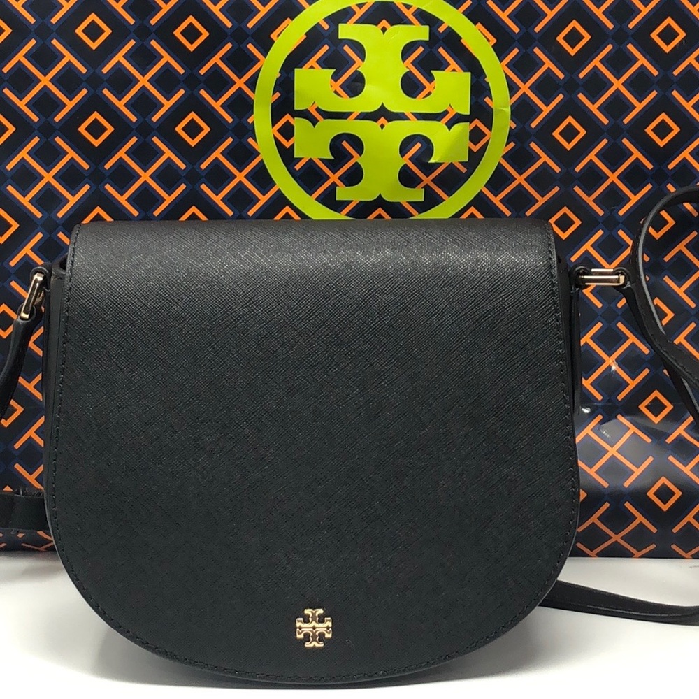 NWT Tory Burch Emerson Mini saddle  crossbody